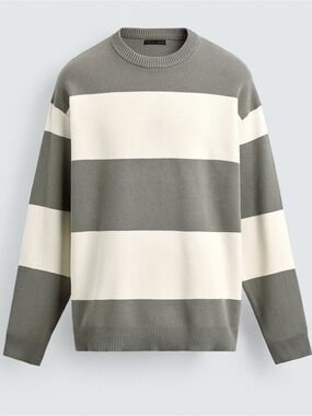 Zara SOFT TEXTURED JUMPER large nwt